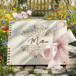 Libro de firmas floral