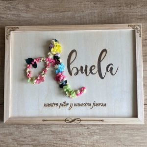 Cuadro personalizado flores