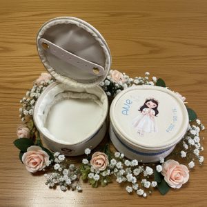 Joyero redondo personalizado