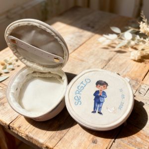 Joyero redondo personalizado